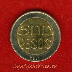500 песо 2011 года Колумбия